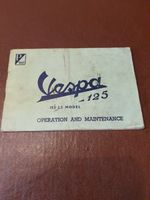 Vespa 125 Operation and Maintenance Manual