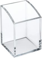 OSCO Clear Acrylic Square Pen Pot | Pencil Holder | Square, (Square) 