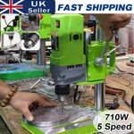 710w Rotary Pillar Drill 5 Speed Mini Bench Press Drilling Workbench Machine