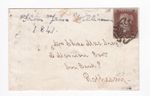 1841 QV FINE 1d PENNY RED STAMP PLATE 13 R MX MALTESE CROSS ON COVER TO ROTHESAY