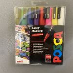 POSCA PC-3M 8 pack Standard Colours Fine 0.9-1.3mm paint marker pens
