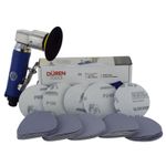 75mm Mini DA Air Sander (3") +50 Mix Sanding Discs Car Body & Alloy Wheel Repair