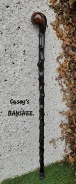 Irish Custom Made Blackthorn Walking Stick Cane Handcrafted Wooden