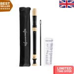 Soprano Recorder in Black & Ivory - Durable School Music Instrument for Kids