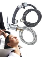 Chrome Single Handle Sink Fitting with Hand Shower Perfect for Barber Vanity