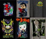5 x Funko Pop Tees Various T-Shirts Mystery Selection Bundle Tee