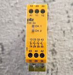 Pilz PZE X4 24VDC Safety Relay 4NO 4PST DIN Rail Indicator Light 774585