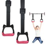 Gymnastics Rings for Kids Home Exercise Rings Pull Up Rings With Straps Exercise