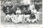 South African Cricket Team Edwardian printed Postcard Faulkner Sinclair Etc