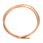 Pure Copper Tube 1/4'' OD x 3Ft Refrigeration Flexible Pipe Seamless Hollow New