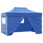 Foldable Tent Pop-Up with 4 Side Walls 3x4.5m Gazebo Multi Colours vidaXL