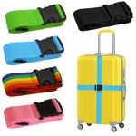 Adjustable Strong Extra Safety Travel Suitcase Luggage Baggage Straps Tie Belt