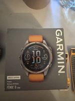 Garmin fenix 8 – 47 mm, AMOLED Sapphire, Titanium with orange band