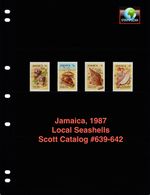 $3.40 Scott Value - 1987 JAMAICA Seashells Shells Caribbean Sea CV MNH NH UMM