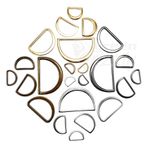 Solid cast Flat D Rings Metal Loops Buckles Webbing straps 15 20 25 30 39 50 mm