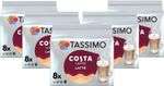 Tassimo Costa Latte Coffee Pods x8 (Pack of 5, Total 40 Drinks)