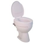 Ticco 2G Raised Toilet Seat with Lid (10cm/4") for Elderly & Disabled
