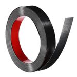 32.8 ft x 1.2" Wall Molding Trim Peel and Stick Strip Brushed Black