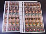 Paraguay 1974, 20 se-tenant sheets "paintings", **/MNH, Mi.No.2568/74