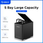 ORICO 5Bay Type C 3.5" SATA HDD Enclosure Hard Drive Docking Station 12V/10A