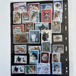 47 Stamps Cats and Dogs ￼