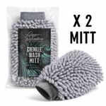 Chenille Wash Mitt X 2 Microfibre Noodle Car Washing Cleaning Pure Definition