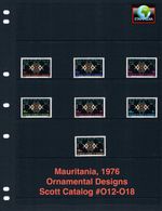 $7.45 Scott Value  - 1976 MAURITANIA Ornaments No. Africa scarcer CV MNH NH UMM