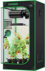 VIVOSUN S224 2x2 Grow Tent,60x60x120cm High Reflective Mylar for Indoor Plant
