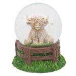 Highland Cow Waterball Ornament Figurine