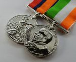 King and Queen's South Africa War Medals. Victoria, Edward VII, Boer War. Silver