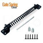 10'' HeavyDuty Gate Spring Door Closer Spring Adjustable Door Hinges Gate Closer