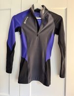 SKINS DNAmic Thermal Women's Mock Neck 1/2 Zip Baselayer Top In Excellent Cond
