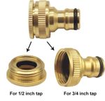 Brass Tap Connector Adaptor Universal Garden Tools Water Fit Hose Pipe Outdoor,,