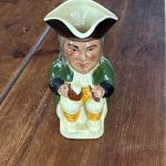 Tony Wood Toby Jug Ceramic Glossy England Printed Backstamp Handle Decorative