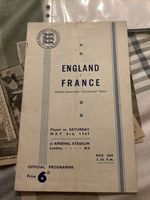 England v France 1947 With Newspaper Cuttings
