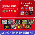 Nintendo Switch Online Expansion Pack • 12 Month Membership (For Switch 1 + 2)
