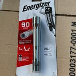 Energizer LED Metal Torch 90 lm Silver Textured Grip, 2x AA Batteries Included
