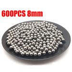 600PC 8MM CATAPULT / SLINGSHOT AMMO CARBON STEEL BALL BEARINGS Steel Stainless