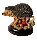 Vintage Country Artists Hedgehog on apples Figurine Langford 1995 Handcrafted