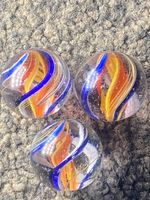 Antique German marble early 3 stage trio 16mm or £55 each