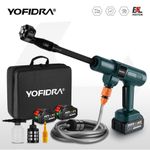 3500W Cordless Car High Pressure Washer Jet Water Brushless Cleaner Gun 2Battery
