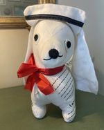Antique Autograph Nurse Dachshund Get Well Soon Stuffed Animal