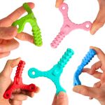 Bendy Textured Biting Aid Chew Toys Chewy Sensory Stress Relief Kids Autism ADHD
