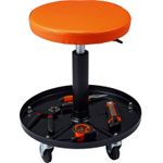 Adjustable Mechanics Creeper Seat Stool Tool Storage Tray Garage Swivel Wheels