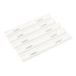 CLASSMATES 30cm Clear Ruler SHATTER RESISTANT  12 Inch Rulers PACK of 5