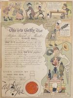 Vintage Robert Abel Cricket Certificate