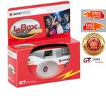 Brand New Agfa LeBox 400 Single Use Disposable Camera with Flash 27 exposures UK