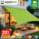 HEAVY DUTY SUN SHADE SAIL GARDEN PATIO AWNING CANOPY 98% UV BLOCK WATERPROOF UK