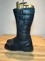 Hein Gericke Vintage Motorcycle Touring Boots Black Leather Made in Italy UK 9