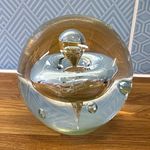 Sigris Natura glass paperweight bubble